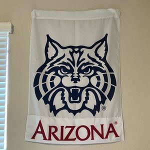 University of Arizona UofA wall flag lightly used